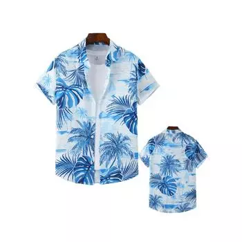 Men s fashionable simple short sleeved button casual lapel shirt, fashionable and versatile S