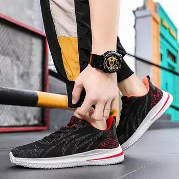 Men S Flame Print Sneakers Men S Outdoor Lace -Up Running Shoes Lightweight Casual Men S Shoes Summer New Classic Men S Shoes 43