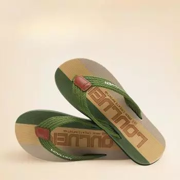 Мужские шлепанцы Летние тапочки Мужские нескользящие пляжные модные трендовые сандалии для отдыха на открытом воздухе 39 чёрный