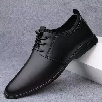 Men s Genuine Leather Casual Shoes Retro Man Handmade Oxford Shoes Comfy Lace-Up Formal Dress Footwear Outdoor Business Sneakers 37