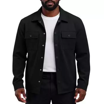 Men s Heavy-duty Workwear Retro Commuting Jacket With Long Sleeves And Plush Insulation, Comfortable And Loose Fit L