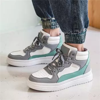 Men s High Top Sneakers Street Fashion Wearable Training Basketball Shoes Running Shoes Trainers 39