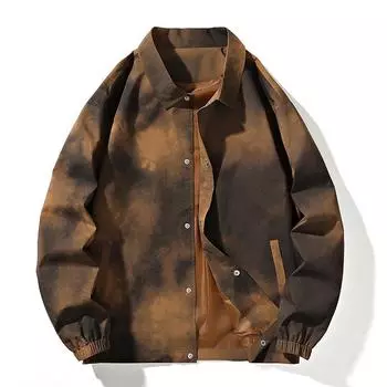 Мужская куртка с лацканами в гонконгском стиле, новое весенне-осеннее пальто, свободная повседневная модная брендовая верхняя одежда M