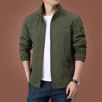 Мужская куртка весна и осень повседневная куртка весна мужская одежда мужской весенний топ тонкий M