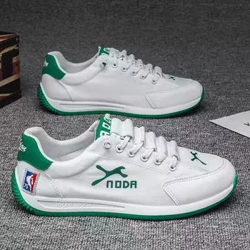 Men s Korean version of trendy sports and leisure running trendy shoes versatile little white shoes 2025 new summer breathable canvas shoes 39