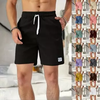 Men s Lace-up Sweatpants Men s Cargo Shorts Casual Pants L