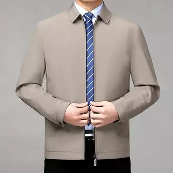 Мужской пиджак с лацканами, осенний новый наряд для кадрового резерва, свободная универсальная повседневная куртка, деловой наряд для папы 170