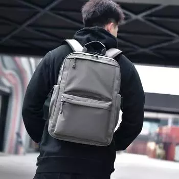 Men s Large-Capacity Business Backpack: Stylish, Simple Laptop Bag for Travel & Leisure чёрный