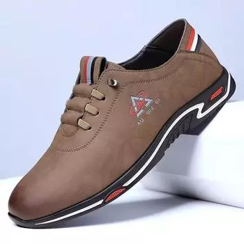 Men s leather shoes genuine leather 2025 new summer breathable versatile casual one-pedal driving shoes British cowhide trendy shoes 38 белый