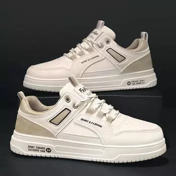 Мужские кожаные белые туфли на толстой подошве, увеличивающие рост, низкие спортивные и развлекательные туфли для сноуборда, мужская обувь 39