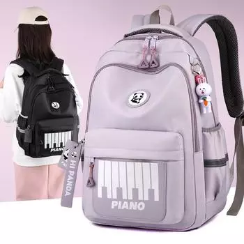 Men s Letter Print Schoolbag Primary School Student Large Capacity Backpack Women s Lightweight Backpack