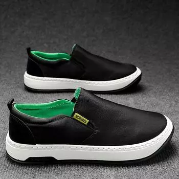 Men s Light Casual Shoes 2024 Fashion Summer New Shallow Low Top Sneakers for Men Outdoor Male Canvas Slip on Walking Shoes 39 чёрный