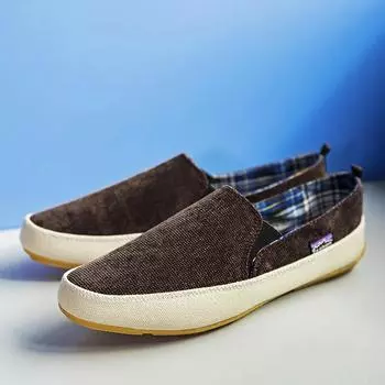 Men s Loafers Classic Slip-ons Casual Shoe Canvas Shoes Breathable Male Sneakers Driving Shoe Flat Walking Sports Shoes 2025 new 39 зелёный