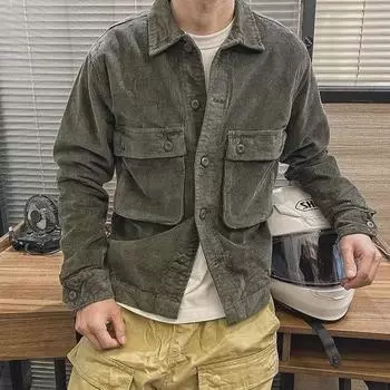 Men s Long-Sleeve Fashion Casual Shirt - Spring, Autumn & Winter XXL хаки