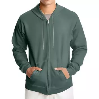 Men s Loose-fitting Casual Hooded Drawstring Jacket L