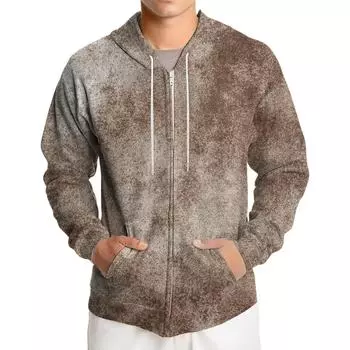 Men s Loose-fitting Casual Hooded Drawstring Jacket L