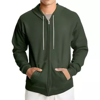 Men s Loose-fitting Casual Hooded Drawstring Jacket L