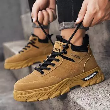 Men s Martin boots high-top retro platform tooling boots men s casual outdoor short boots new men s shoes 39