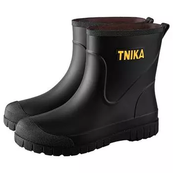 Men s medium rain boots tide and rainy day travel wading shoe bundle waterproof men s rain shoes non-slip rubber shoes thermal cover shoes 40