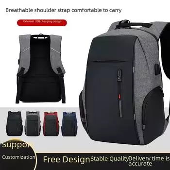 Men s Multi-Function Business Laptop Backpack with USB Charging Port