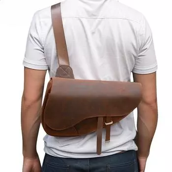 Men s Multi-functional Crossbody Bag Saddle Bag Men s Crossbody Bag