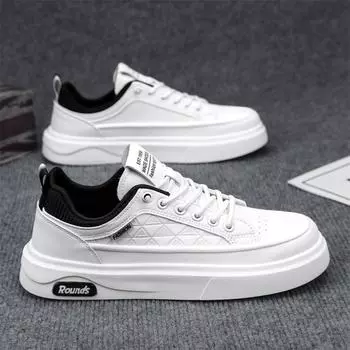 Men s new spring 2025 fashion casual sports white sneakers for men thick sole wear-resistant oxford shoes 39 standard sneaker size бежевый