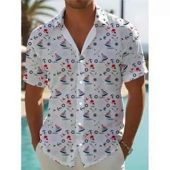 Мужская рубашка с воротником-стойкой, повседневный стиль S