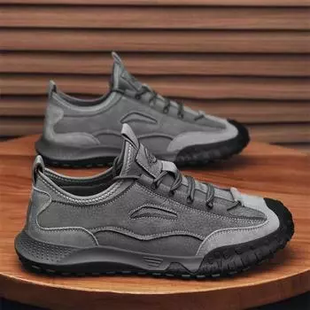 Men s Outdoor Sports Shoes New Fashion Fashionable Splash-proof Walking Shoes Men s Comfortable Casual Walking Mountaineering 39 чёрный