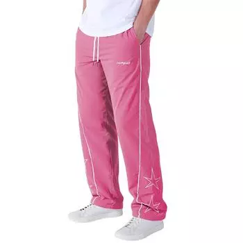 Men s Overalls Drawstring Multi Pocket Casual Pants Hiking Pants M розовый