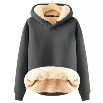 Мужская утепленная свободная толстовка с капюшоном 5XL чёрный