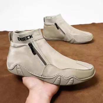 Men s Plus Velvet Martin Boots, Large Size, Wear-Resistant High-Tops, Outdoor Casual Warm Cotton Shoes. 38