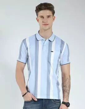Men s Regular Fit Striped Polo T-Shirt | Half Sleeve | Collared Neck | Casual Wear T Shirt for Men s 2XL