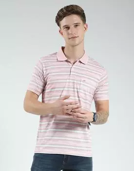 Men s Regular Fit Striped Polo T-Shirt | Half Sleeve | Collared Neck | Casual Wear T Shirt for Men s M