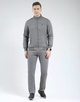 Men s Regular Fit Tracksuit | Full Sleeve | Mock Neck | Solid Pattern | Stylish & Comfortable Sportswear Track Suit For Men s L