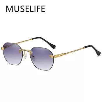 Men s Round Sunglasses Retro Metal Gold Black Brown Classic Sun glasses Fashion Woman Accessories Gifts Drop ship As Picture