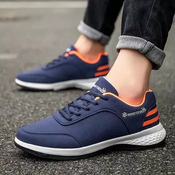 Men s Running Shoes Comfortable Sports Shoes Slip On Shock-absorbing Athletic Train Sneaker Lightweight Sneakers Plus Size 39-48 39 чёрный