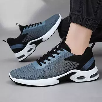 Men s Running Shoes Male Fashion Lightweight Breathable Lace Up Mesh Walking Shoes Workout Casual Sports Sneakers For Men 39 чёрный
