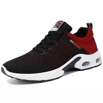 Men s running shoes Soft sole breathable mesh surface sports shoes non-slip wear-resistant running casual men s shoes 39