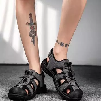 Men s Sandal Casual Male Shoe Beach Soft Cheap Liquidation Big Size Buy Clearance Korean Style Number 41 Adult Non-slip Outdoor 40