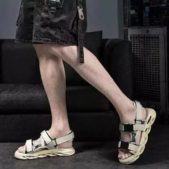 Men s Sandal Casual Trend 2024 Male Shoe Beach V High Quality Cheap Clearance Stylish Hot Liquidation Luxury Non-slip Big Size 39