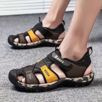 Men s Sandal Flat Plastic Rubber Trend 2024 Male Shoe Luxury Cheap Clearance Korean Style New Arrival Stylish Big Size Adult H 39