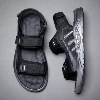 Men s sandals 2024 summer new soft-soled outer wear driving indoor casual non-slip beach slippers 38