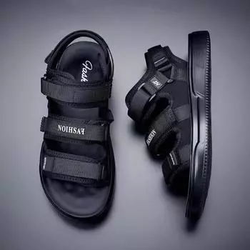 Men s sandals air cushion summer 2025 new sweatproof youth sports leisure breathable beach cool slippers tide 38