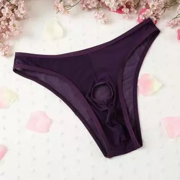 Men s Sexy Sheer Thongs Lingerie G21 One Size