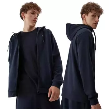 Мужская рубашка с капюшоном темно-синяя 4F 4FAW23TSWSM695-30S размер Xxl XXL синий