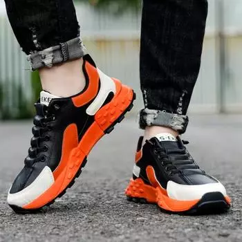 Men s Shoes 2024 Cross-tied Men s Vulcanize Shoes Fashion Sewing Hot Sale Round Toe Breathable Anti-slip Outdoor Casual Shoes 39