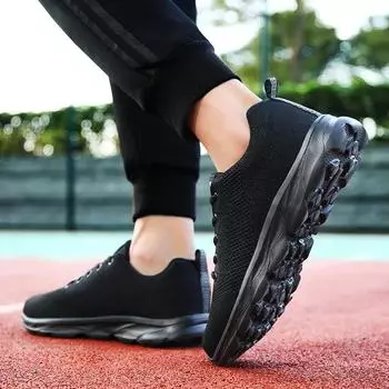 Men s Shoes 2024 Cross-tied Men s Vulcanize Shoes New Sewing Hot Sale Round Toe Breathable Light Comfortable Casual Shoes 39 чёрный