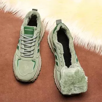 Men s shoes 2024 foreign trade 2025 trendy shoes comfortable soft sole non-slip Forrest Gump shoes men s velvet cotton shoes 39