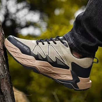 Men s shoes 2024 new four-season breathable mountaineering non-slip casual sports shoes men s shoes outdoor running dad trendy shoes 39