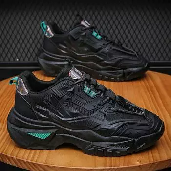 Men s Shoes 2024 New Men Sneakers Lace Up Vulcanized Shoe Soft Durable Running Shoes Reflective Platform Shoes Tenis Masculino 39